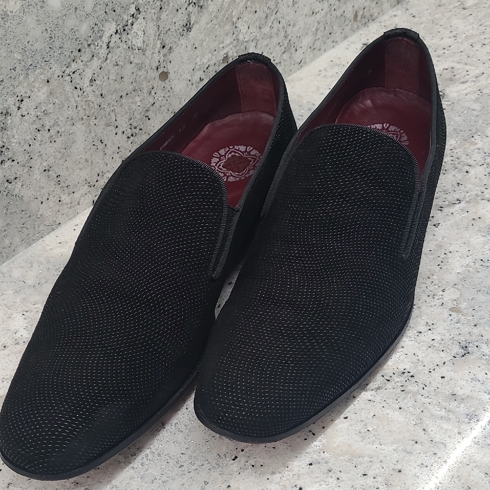 Mezlan Custom Collection Suede Textured Loafers